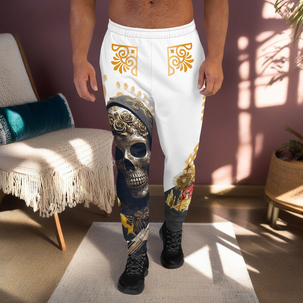 "Santa Muerte Narcos Joggers, a mystical blend of spirituality and fashion"